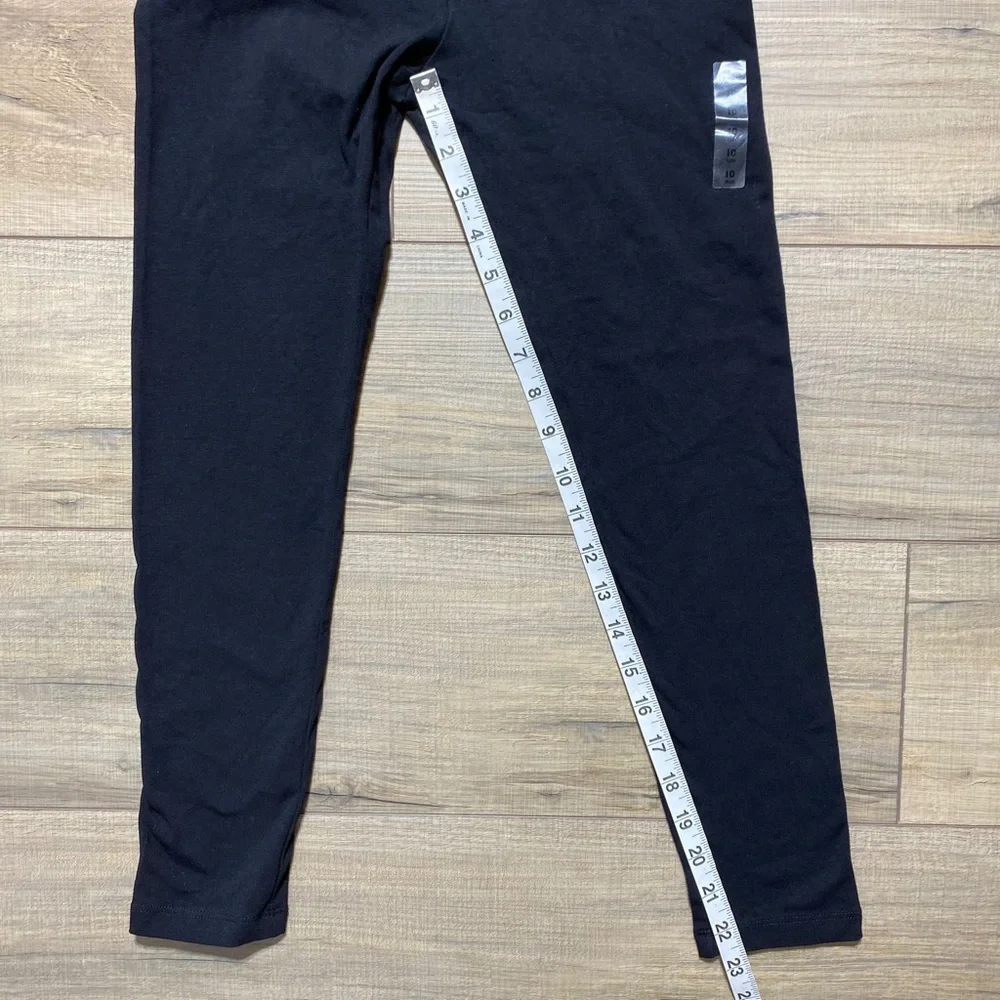 Justice Girls Leggings Full Length‎ Elastic Waistband Size 10 Black
